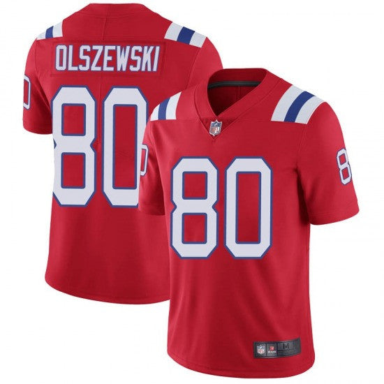 Gunner Olszewski New England Patriots red Vapor jersey