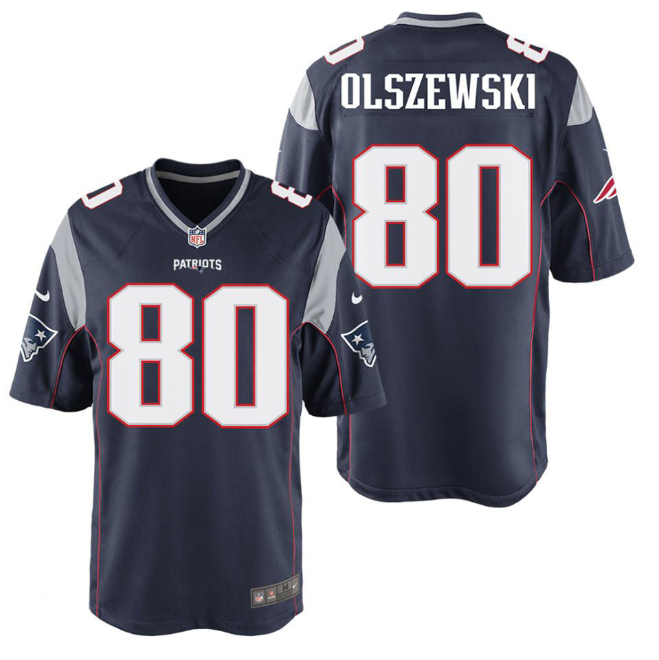 Gunner Olszewski New England Patriots navy Limited jersey