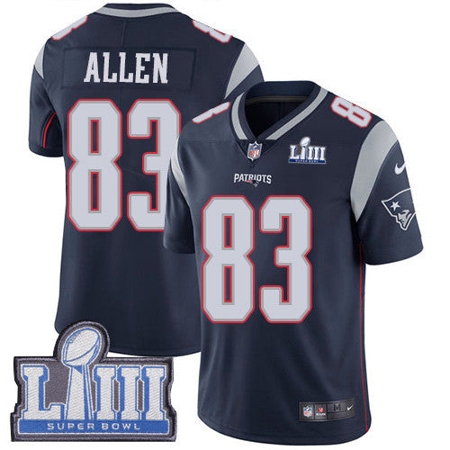 Dwayne Allen New England Patriots navy Vapor jersey