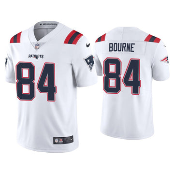 Kendrick Bourne New England Patriots white Vapor jersey