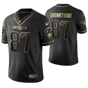 Rob Gronkowski New England Patriots black jersey
