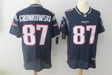 Rob Gronkowski New England Patriots navy Vapor jersey
