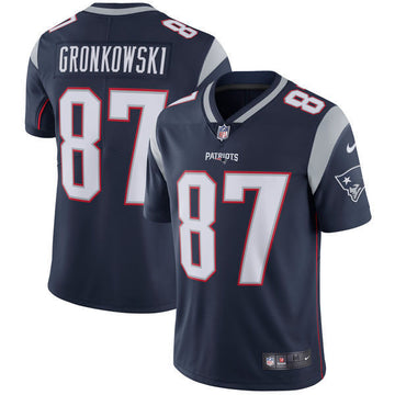 Rob Gronkowski New England Patriots navy Vapor jersey