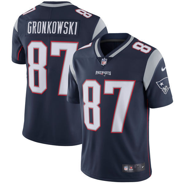 Rob Gronkowski New England Patriots navy Vapor jersey