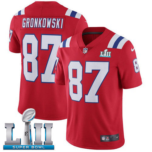 New England Patriots red Game jersey