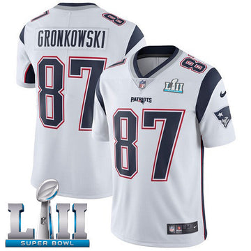 New England Patriots white Game jersey