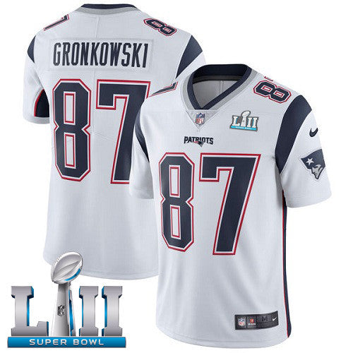 New England Patriots white Game jersey