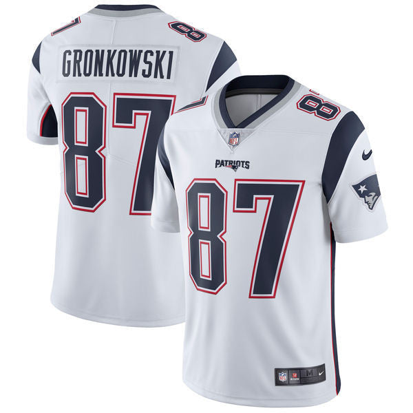 Rob Gronkowski New England Patriots white Vapor jersey