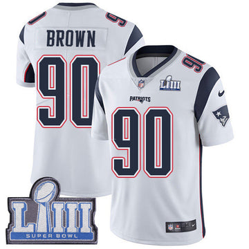 Malcom Brown New England Patriots navy Vapor jersey