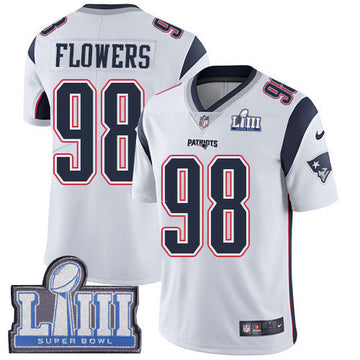 Trey Flowers New England Patriots navy Vapor jersey
