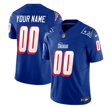 Custom New England Patriots blue Limited jersey