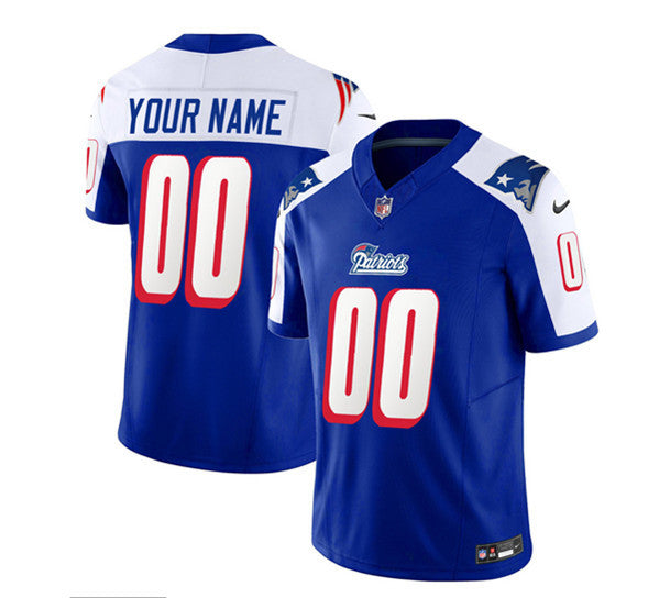 Custom New England Patriots blue Limited jersey