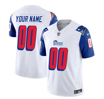 Custom New England Patriots white Limited jersey