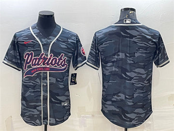 Blank Gray New England Patriots camo Camo jersey