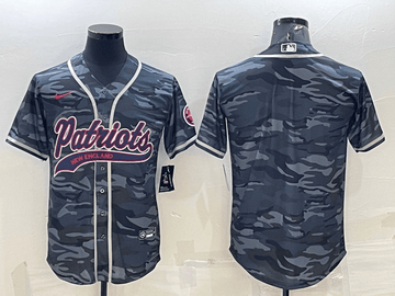 Blank Grey New England Patriots camo Camo jersey