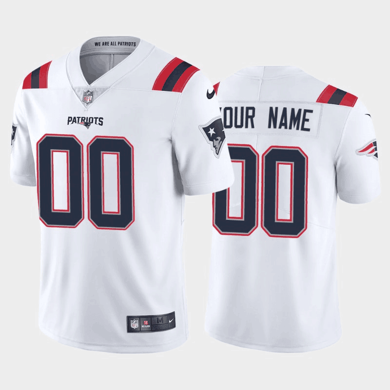 New England Patriots white Vapor jersey