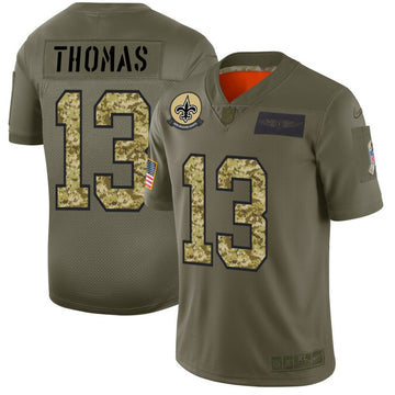 Michael Thomas New Orleans Saints olive Salute To Service jersey
