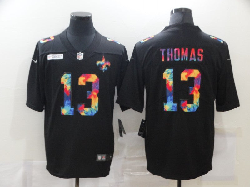 Michael Thomas Multi-Color New Orleans Saints black Vapor jersey