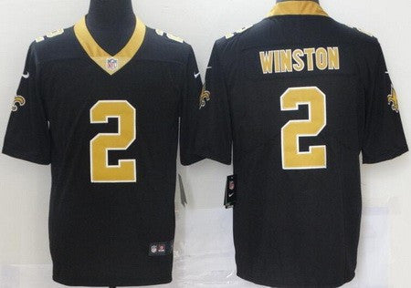 Jameis Winston New Orleans Saints black Vapor jersey