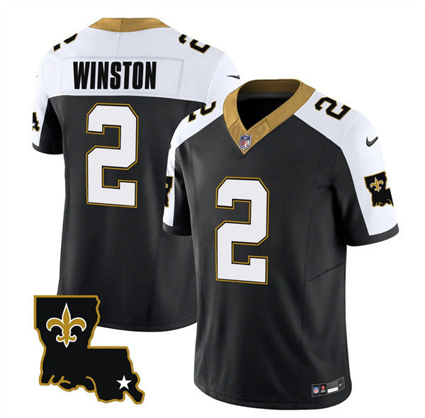 Jameis Winston New Orleans Saints black Vapor jersey