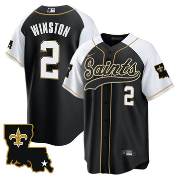 Jameis Winston New Orleans Saints black jersey