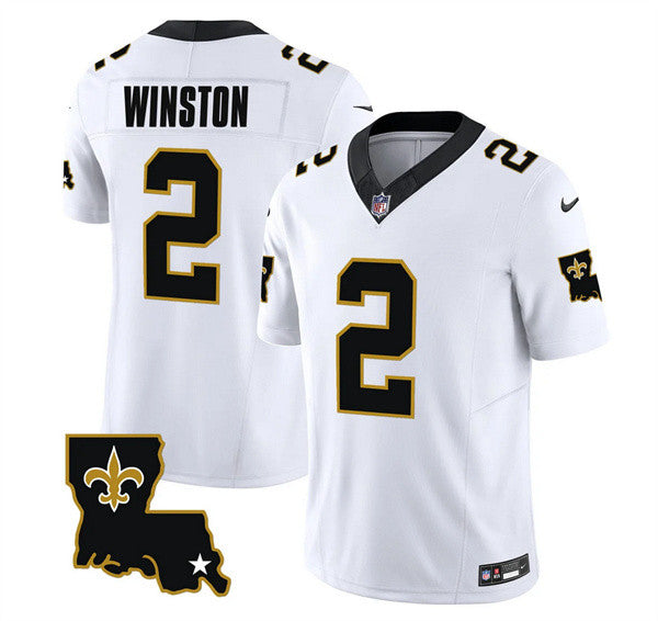 Jameis Winston New Orleans Saints white Vapor jersey