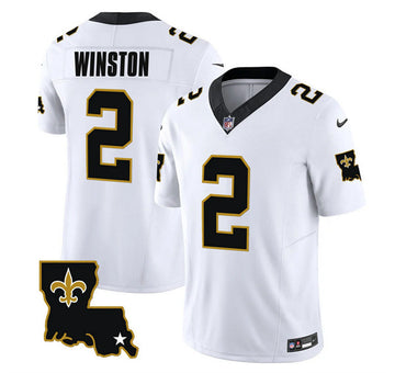 Jameis Winston New Orleans Saints white Vapor jersey