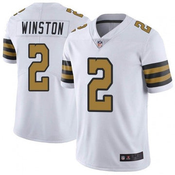 Jameis Winston New Orleans Saints white Color Rush jersey
