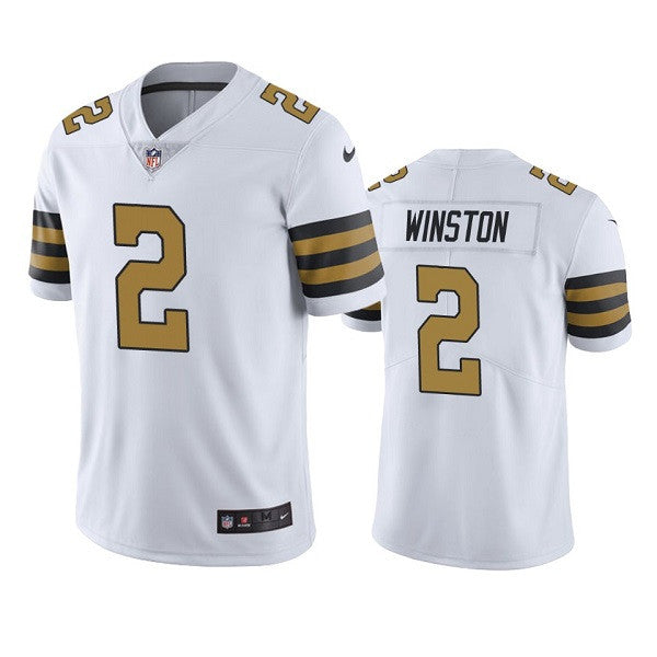 Jameis Winston New Orleans Saints white Color Rush jersey