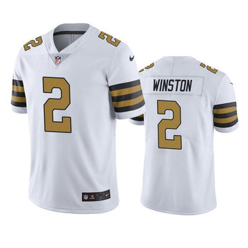 Jameis Winston New Orleans Saints white Color Rush jersey