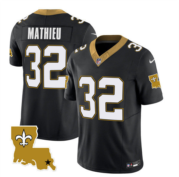 Tyrann Mathieu New Orleans Saints black Vapor jersey