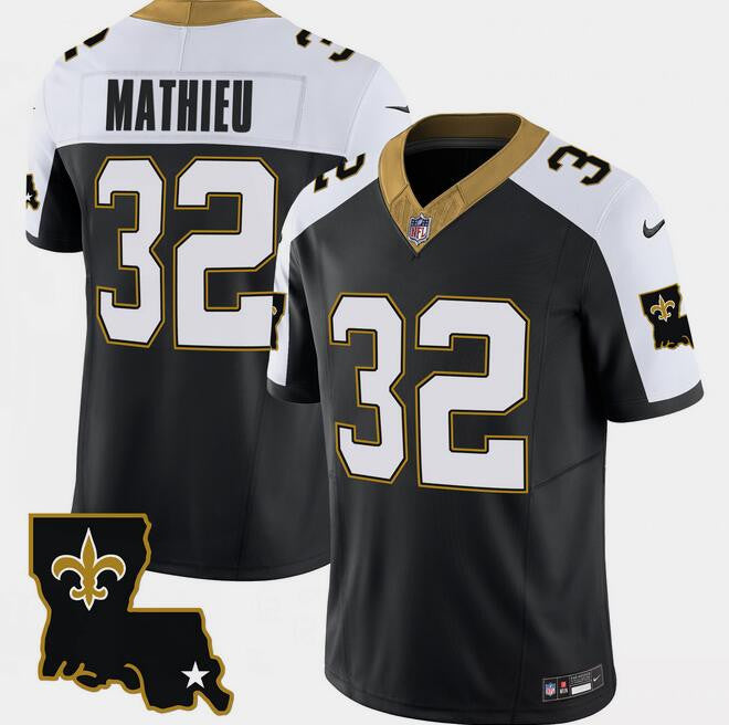 Tyrann Mathieu New Orleans Saints black Vapor jersey