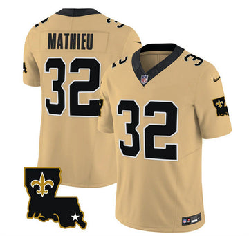Tyrann Mathieu New Orleans Saints gold Vapor jersey
