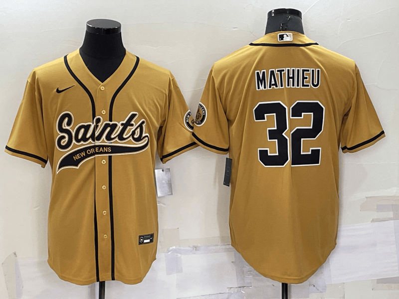 Tyrann Mathieu New Orleans Saints gold jersey