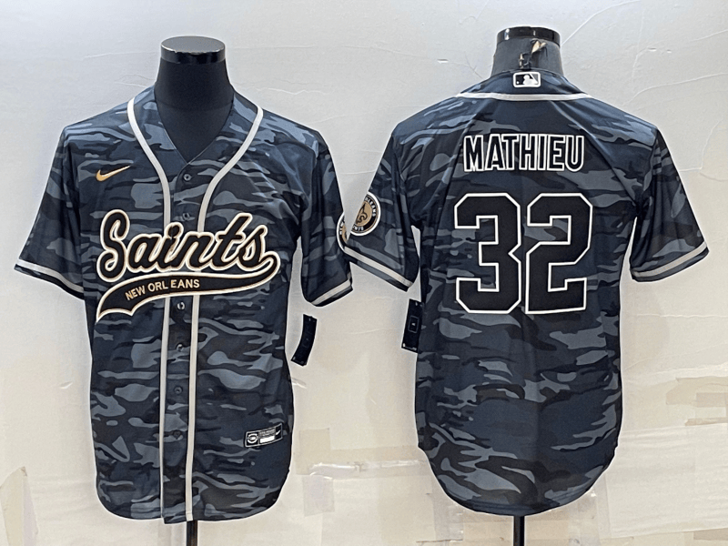 Tyrann Mathieu New Orleans Saints grey Camo jersey