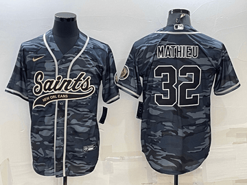 Tyrann Mathieu New Orleans Saints grey Camo jersey