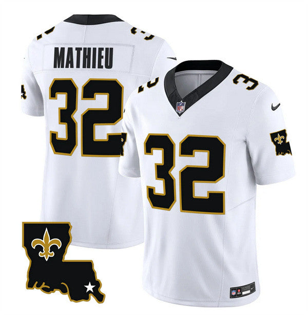 Tyrann Mathieu New Orleans Saints white Vapor jersey