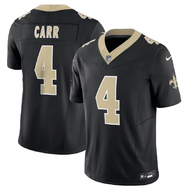 Derek Carr New Orleans Saints black Untouchable jersey