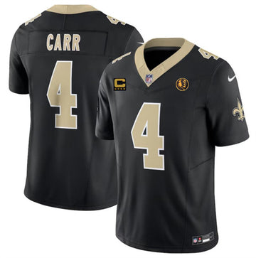 Derek Carr New Orleans Saints black Vapor jersey