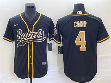 Derek Carr New Orleans Saints black jersey