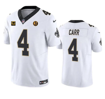 Derek Carr New Orleans Saints white Vapor jersey