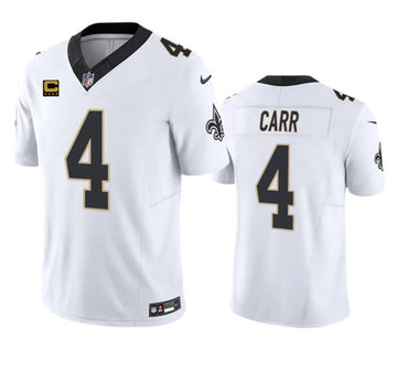 Derek Carr New Orleans Saints white Vapor jersey