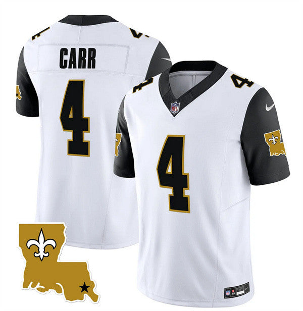 Derek Carr New Orleans Saints white Vapor jersey