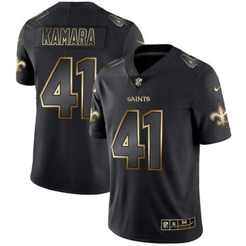 Alvin Kamara New Orleans Saints black jersey