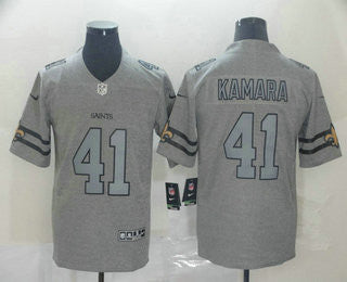 Alvin Kamara New Orleans Saints gray Vapor jersey