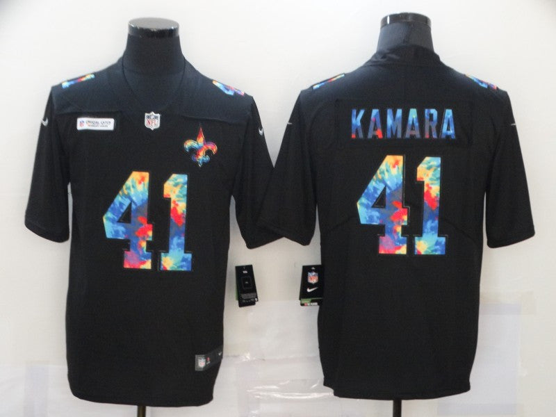 Alvin Kamara New Orleans Saints black Limited jersey