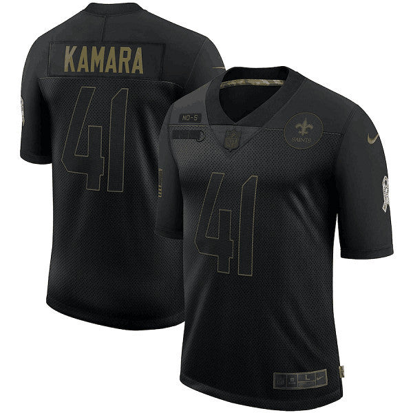 Alvin Kamara New Orleans Saints black Salute To Service jersey