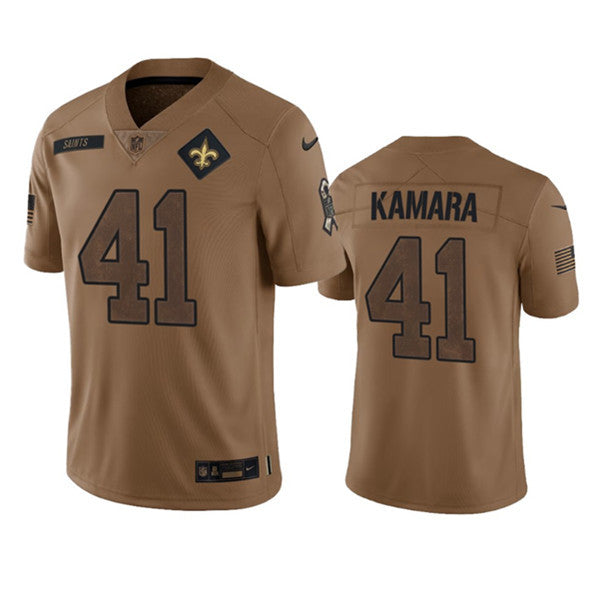 Alvin Kamara New Orleans Saints brown Salute To Service jersey