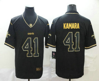 Alvin Kamara New Orleans Saints black jersey