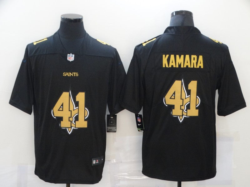 Alvin Kamara New Orleans Saints black Vapor jersey
